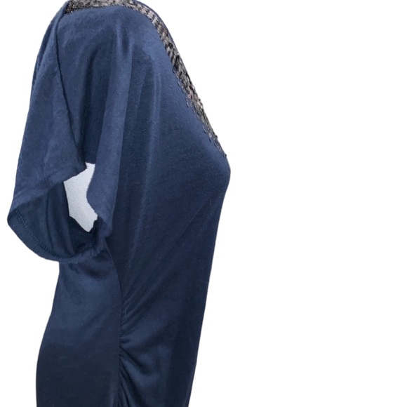 STUDIO Y: One Shoulder Sequin Embellished Top- Size Medium - Picture 5 of 12